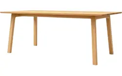 Goossens basic eettafel emilie blank eiken - 8260428-goossens-basic-emilie-eettafel-eiken-blank-01