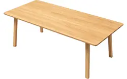 Goossens basic eettafel emilie blank eiken - 8260429-goossens-basic-emilie-eettafel-eiken-blank-01