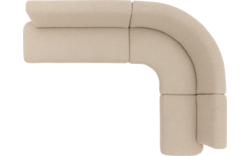 Goossens eetkamer hoeksalon florence beige stof - 8260604-goossens-florence-eetkamerstoel-stof-beige-01