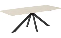 Goossens excellent eettafel pietra beige keramiek - 8260840-goossens-excellent-pietra-los-blad-keramiek-01