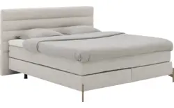 Goossens boxspring compleet quatro compleet beige stof - 8252829-goossens-quatro-boxspring-stof-01