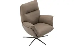 Goossens draaifauteuil finn bruin leer - 8261027-goossens-finn-fauteuil-leer-01