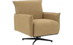 Goossens basic draaifauteuil lygo bruin stof - 8261072-goossens-basic-lygo-fauteuil-stof-15
