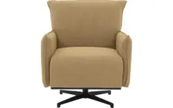 Goossens basic draaifauteuil lygo bruin stof - 8261072-goossens-basic-lygo-fauteuil-stof-15